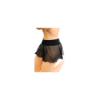 Mini jupe noire en résille transparente Stella 